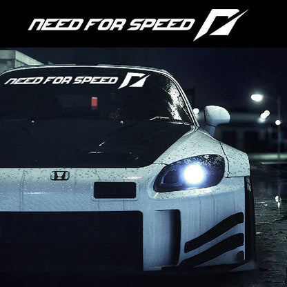 Need For Speed inspired vinyl car decal for windshield or side window application