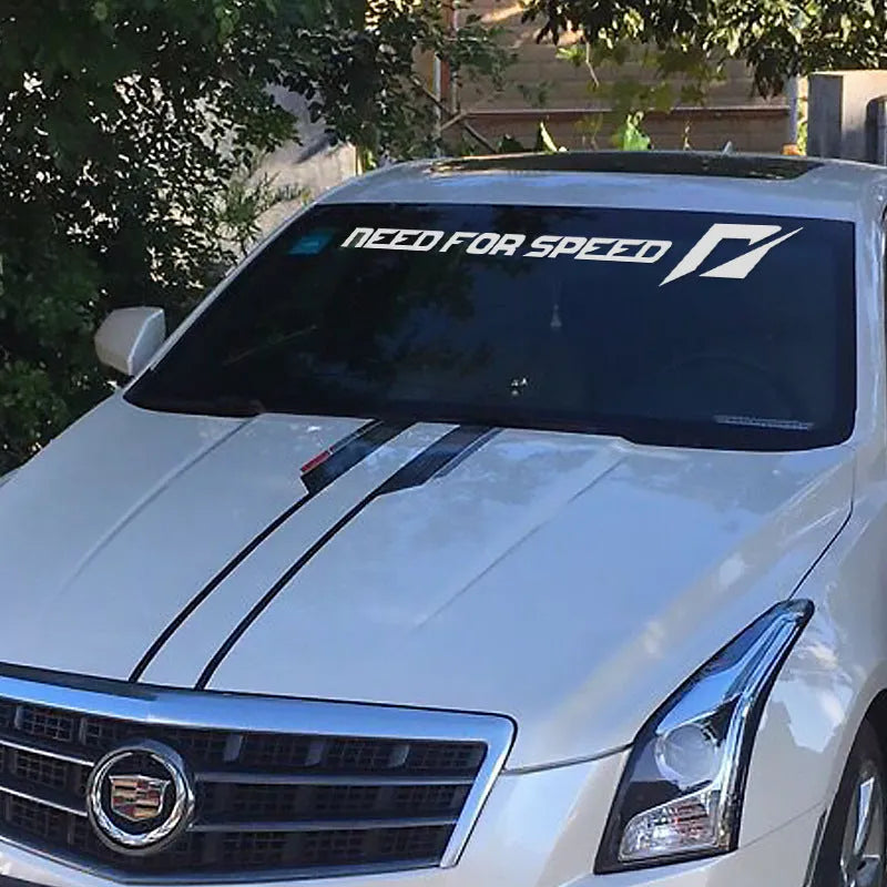 Need For Speed inspired vinyl car decal for windshield or side window application