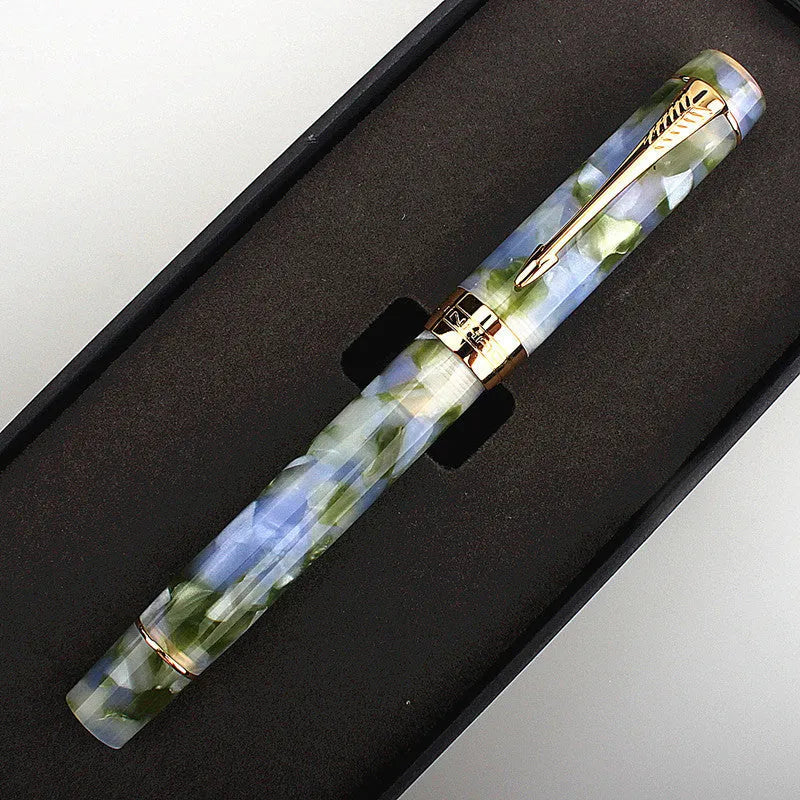 Deep bath green metal pen showing options for 0.5mm, 0.7mm, and 1.0mm tips.