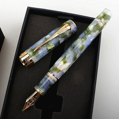 Deep bath green metal pen showing options for 0.5mm, 0.7mm, and 1.0mm tips.