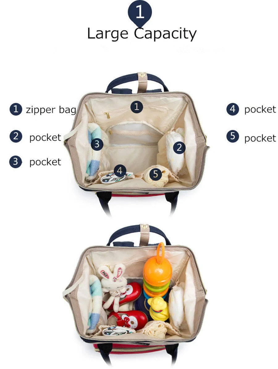 Stylish and spacious Mummy Backpack for moms, perfect for carrying baby essentials