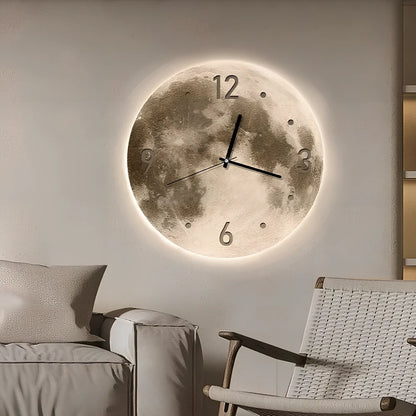 Wall clock with LED lighting and monthly calendar in 30cm 40cm 50cm diameter options