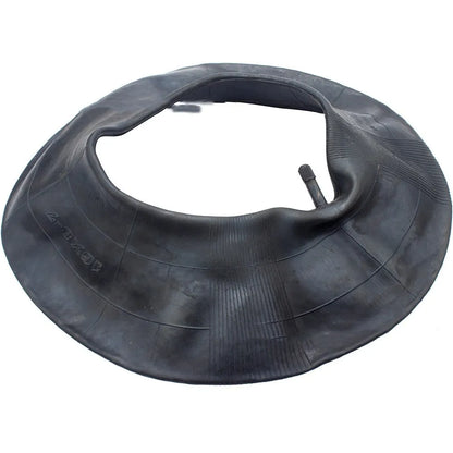 Two 16x8.00-7 inner tubes with TR13 straight valve stems and four black dust caps on a white background.