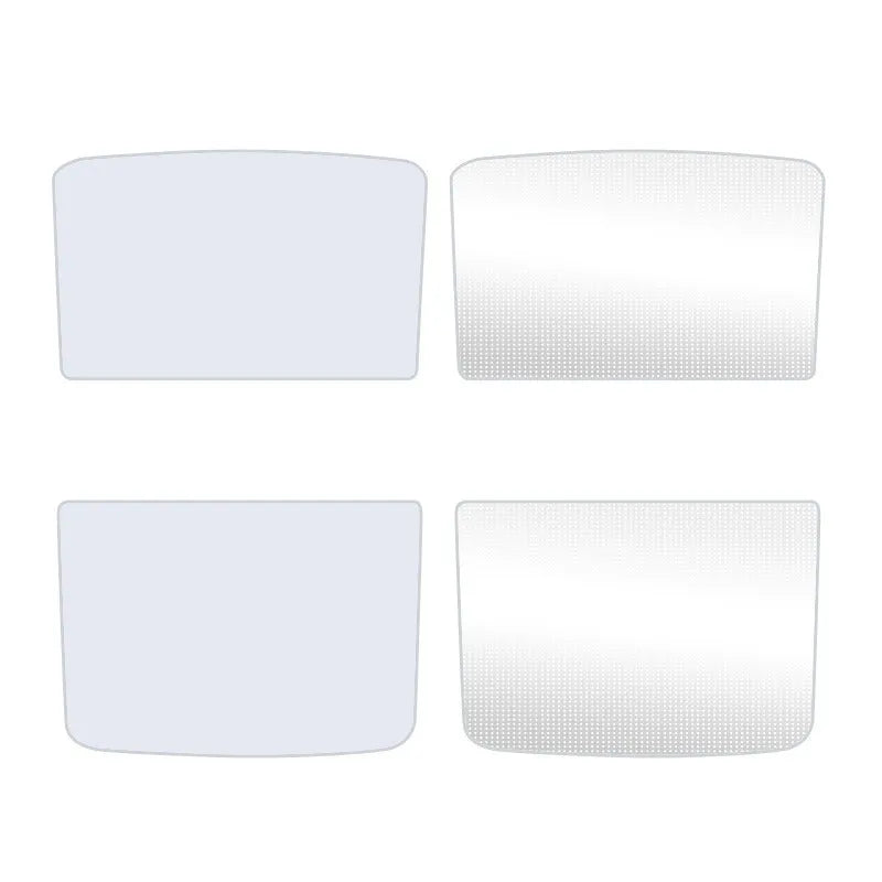 Car sun visor with silver tape thermal insulation in beige and black 3-ice crystal curtain patterns