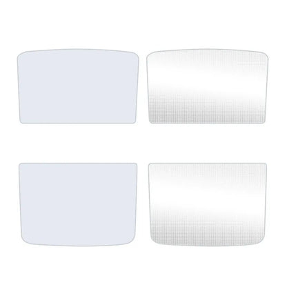 Car sun visor with silver tape thermal insulation in beige and black 3-ice crystal curtain patterns