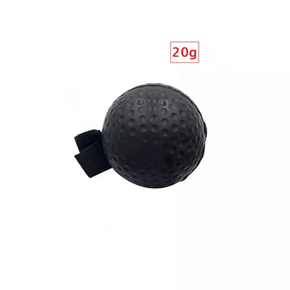 Head Worn Boxing Ball in red and black for stress relief and fitness