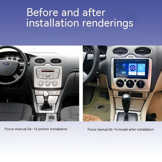 9-inch Android car centre console with navigation for Fox vehicles featuring wireless CarPlay connectivity