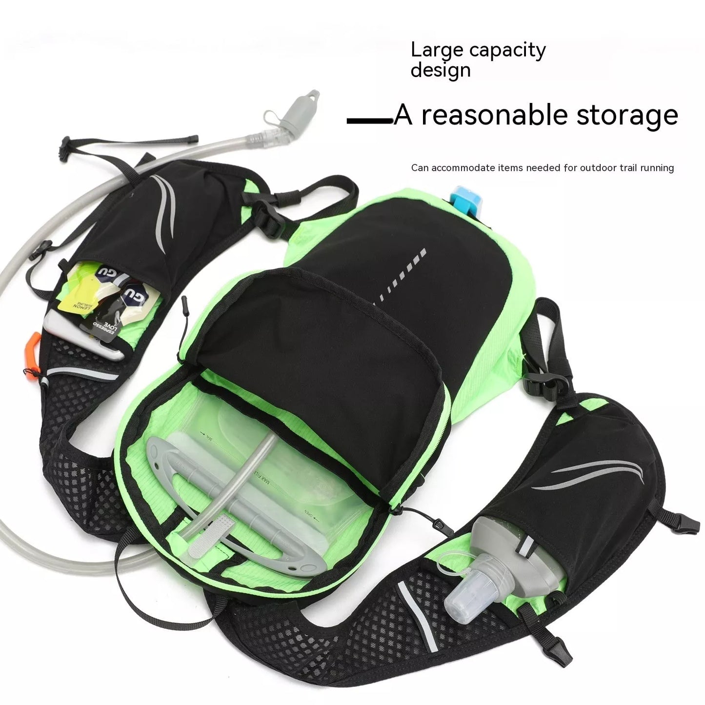 Outdoor Water Bag Off-road Running Backpack in multiple colors with dual stability system