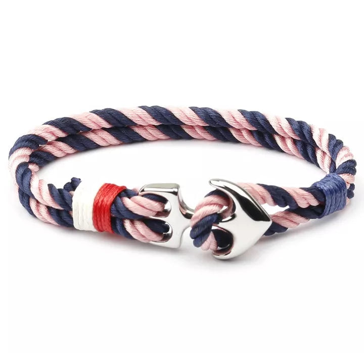 Marin Bracelets for men with anchor design in various colors