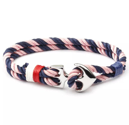 Marin Bracelets for men with anchor design in various colors