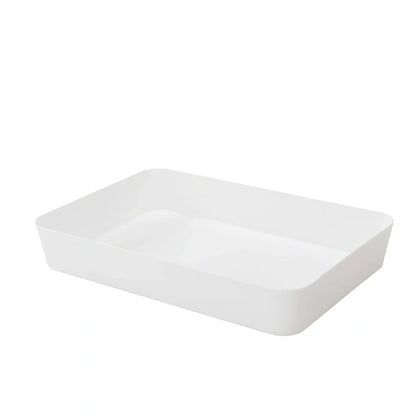 Plastic drawer organiser for underwear storage in multiple sizes and colours