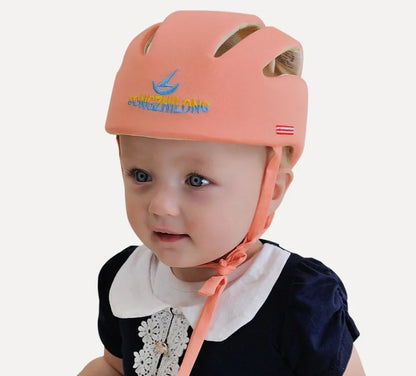 Adjustable baby safety helmet with anti-shock foam for toddlers in various colors