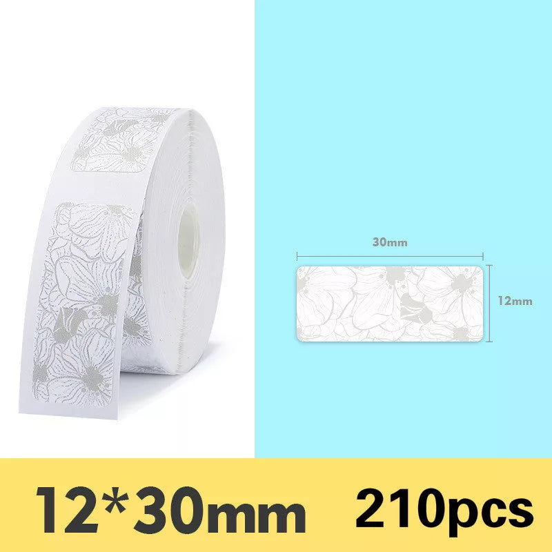 Pure color label thermal paper rolls for home and office organization