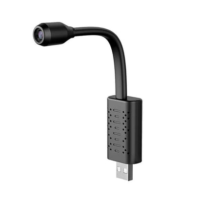 V380 USB camera in black, measuring 158mm by 26mm by 15mm, with wireless HD recording capability
