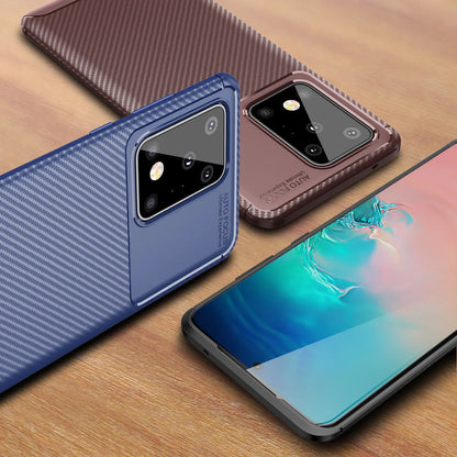 Solid colour TPU back cover phone case for Samsung smartphones in business style