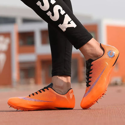 Unisex competition shoes with microfiber upper and TPU outsole for running and foot basket sports