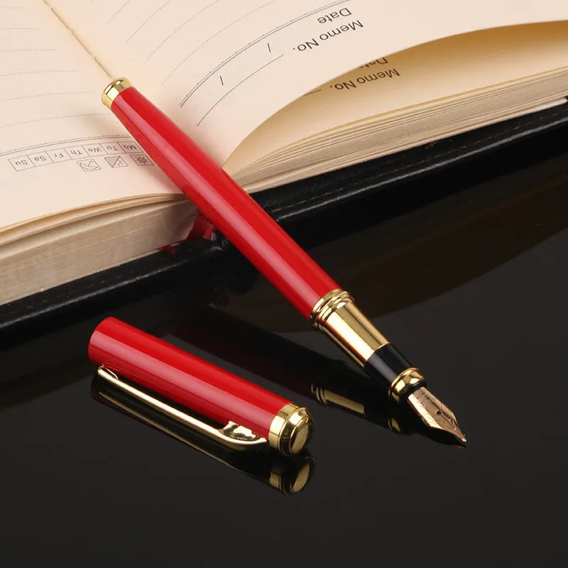 Metal ballpoint pen with 0.5mm tip in red and black colour options