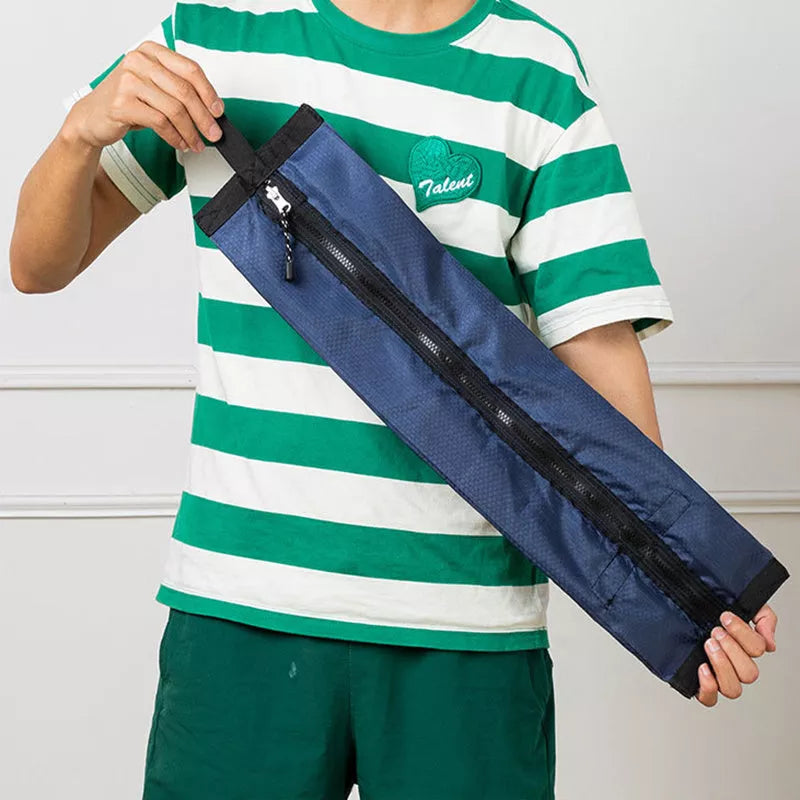 Women's waterproof foldable backpack in navy blue, perfect for outdoor and campus use