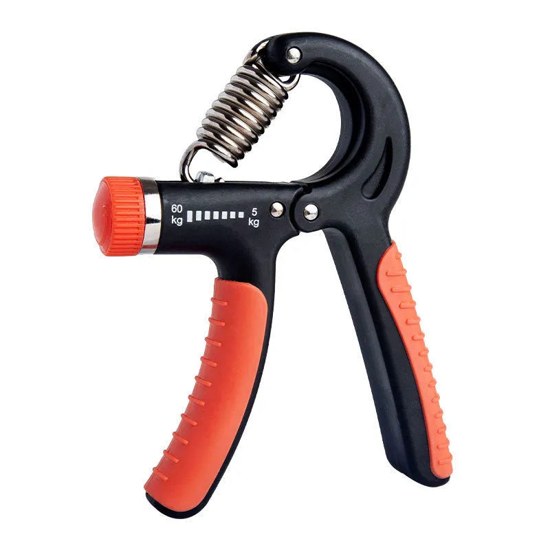 Adjustable counting hand gripper exerciser showing digital display and TPR handles in a selected colour.