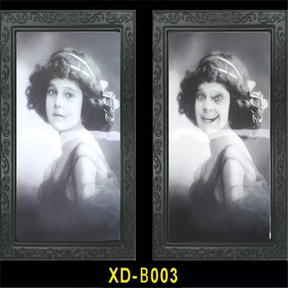 3D People Ghost Festival Changing Photo Frame with visual illusion effect for Halloween