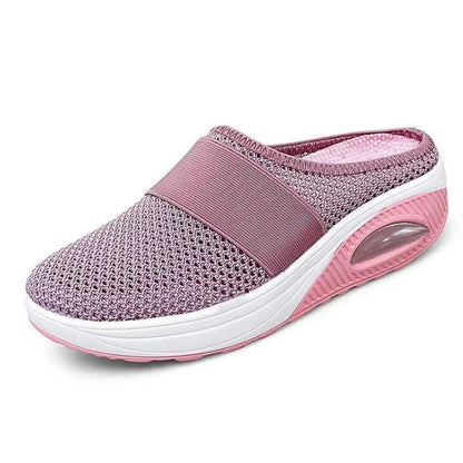 Women's breathable mesh sandals with thick sole in various colors