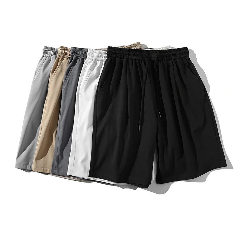 Women's quick-drying breathable wide-leg track shorts in various colors