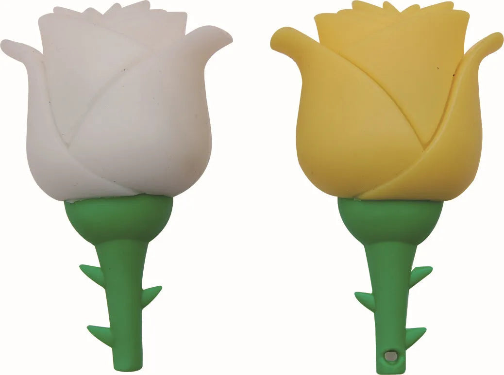 Cartoon rose shape USB flash drive in PVC with USB 2.0, write protection switch, 2GB to 128GB capacity, 20g