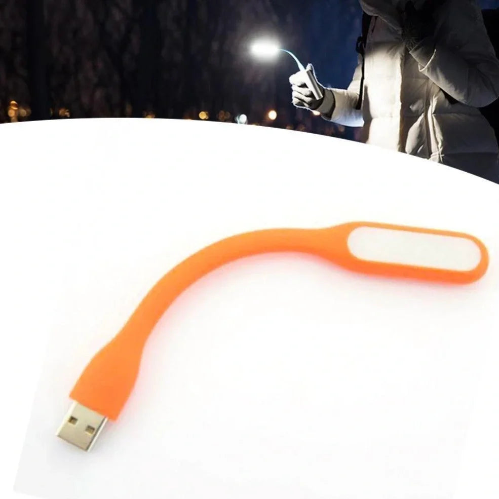 USB LED desk lamp with 6 diffused beads providing keyboard illumination