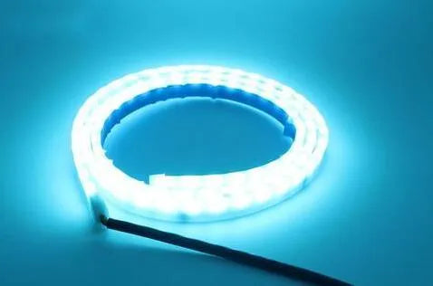 12V LED strip light for car and motorcycle in blue or red, available in 90cm, 120cm and 150cm lengths