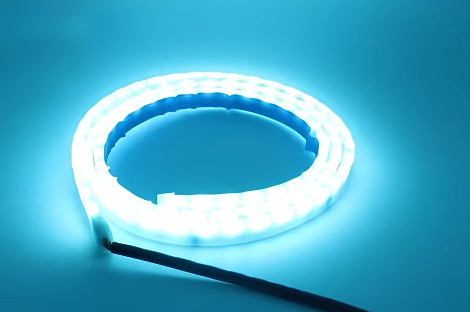12V LED strip light for car decoration in blue and red colours, 90cm 120cm 150cm lengths