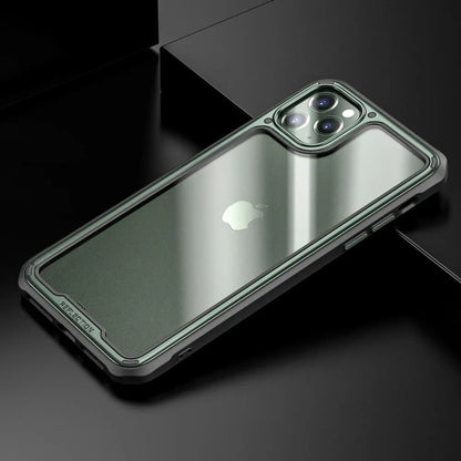 Transparent silicone phone case for iPhone 11 series showing six colour options