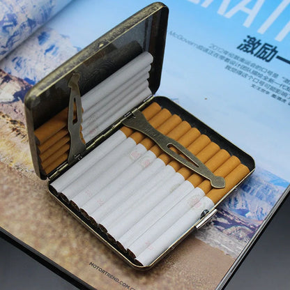 20 stainless steel knurled cigarette holders showing retro metal design with 95mm length and textured grip surface