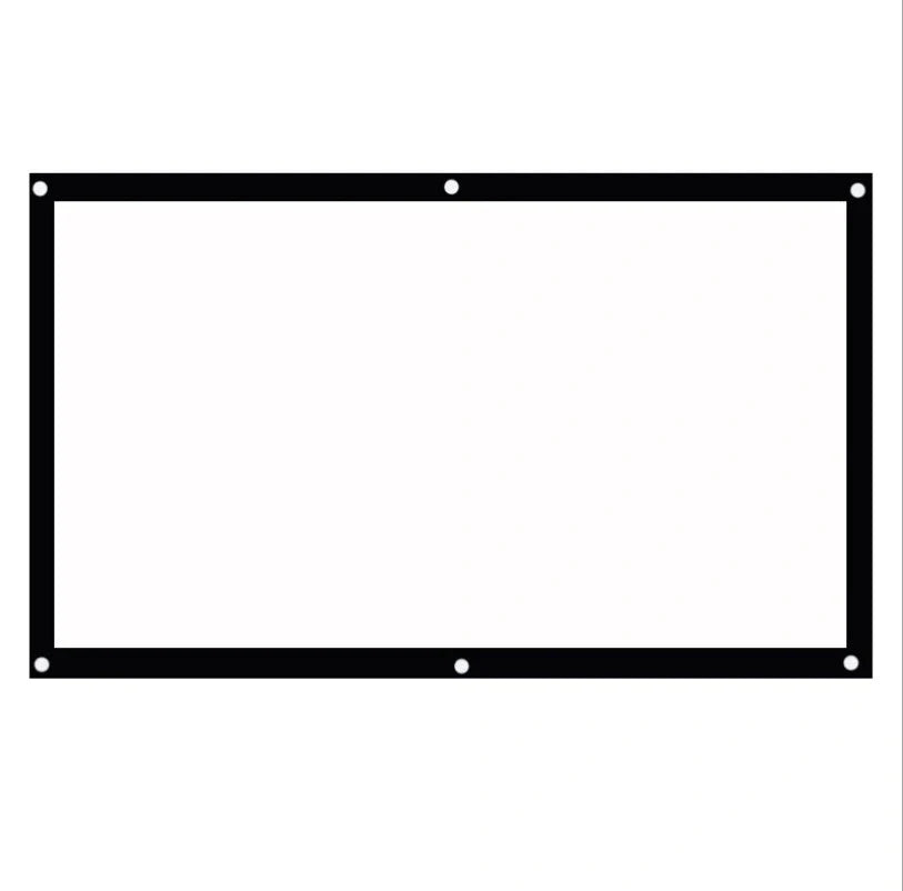 Premium folding movie projector screen made of high-quality polyester for clear, vivid home entertainment