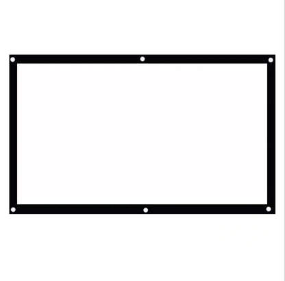 Premium folding movie projector screen made of high-quality polyester for clear, vivid home entertainment