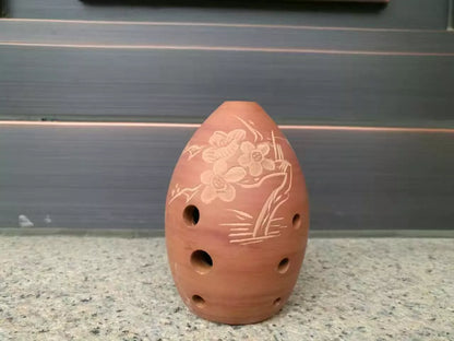 Seven Star Ancient Xun Musical Instrument with eight holes and pear shape in various colors