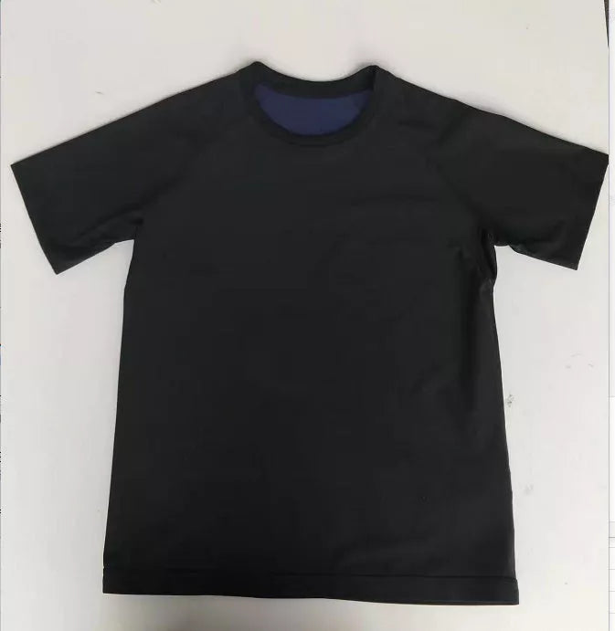 Men's black athletic tank top with body shaping fit for workouts