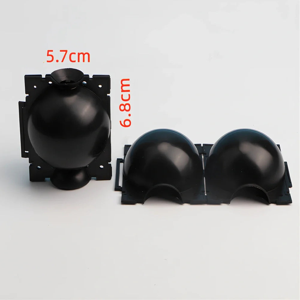 Black PP plastic plant rooting machine box for tree grafting, S size 10cm x 10cm with sealed lid for humidity control