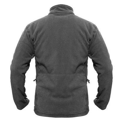 Thick Military Army Fleece Jacket in Black, Grey, or Army Green with windproof and thermal features