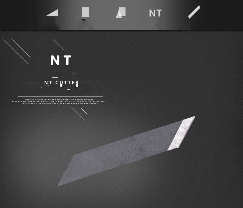 NT Cutter replacement blades set showing BDC-200P 30-degree and BDA-200P 45-degree blade packs