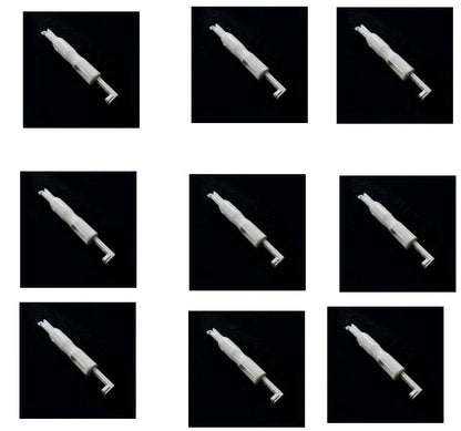 Needle threader insertion tool for sewing machine, 7.2cm length, durable metal and plastic construction