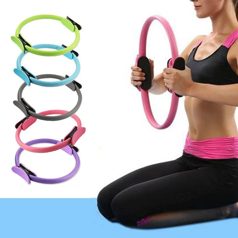 Dual Exercise Pilates Ring for core strengthening and posture correction in various colors