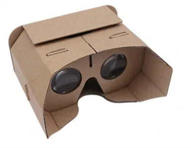 Virtual glasses: 3D carton VR glasses for mobile phones, corrugated paper construction, 153cm by 83cm size