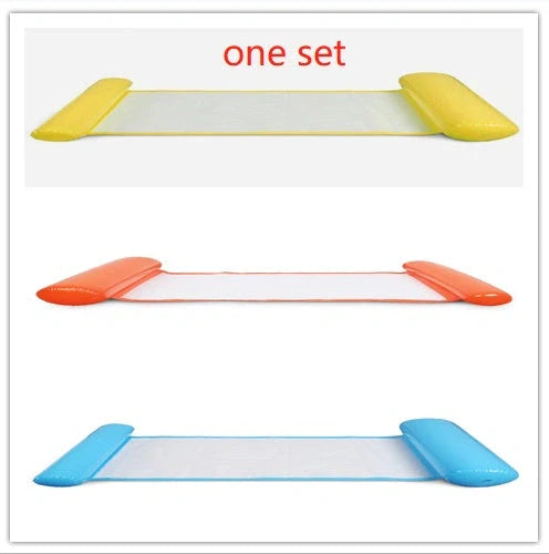 Inflatable Water Lounge Chair in pool with hammock-style design for ultimate relaxation