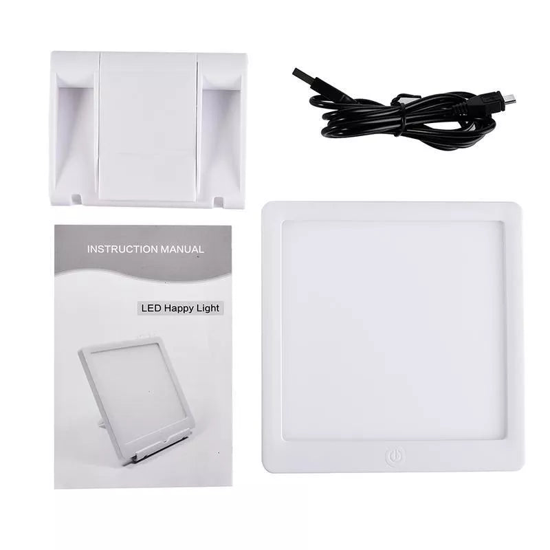 Solar Light Therapy Lamp with adjustable brightness settings for mood enhancement