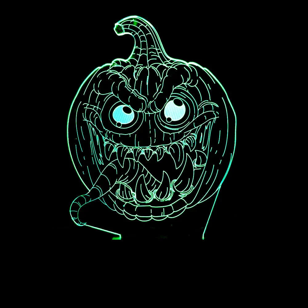 Pumpkin-shaped Halloween lantern with LED lights that can change colors and be controlled by touch or remote