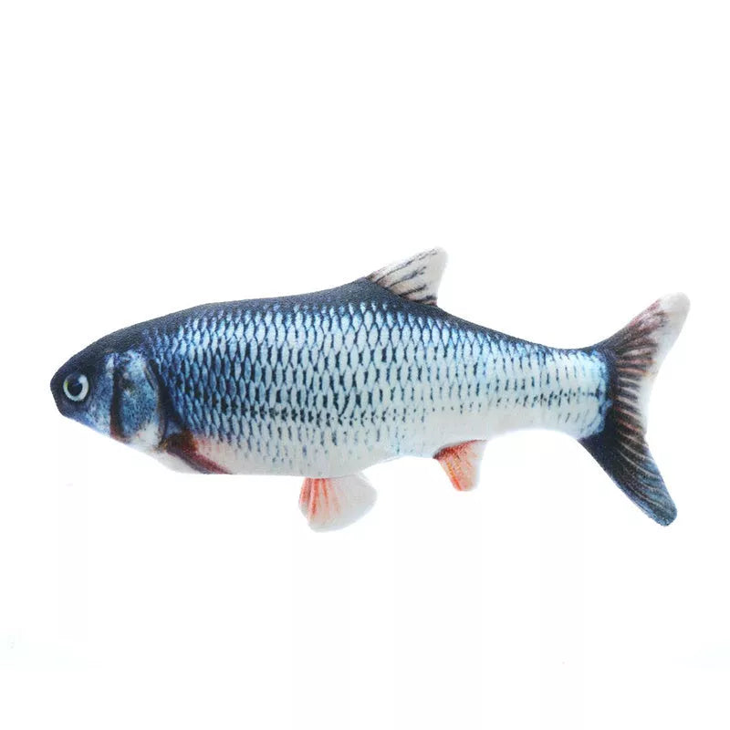 Electric simulation fish toy for cats with realistic movement and detachable cleaning feature