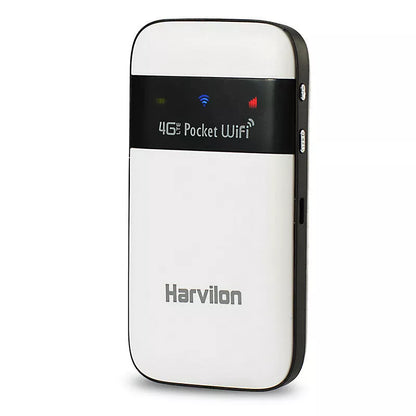 White wireless router with LTE CAT4 chip for high-speed internet