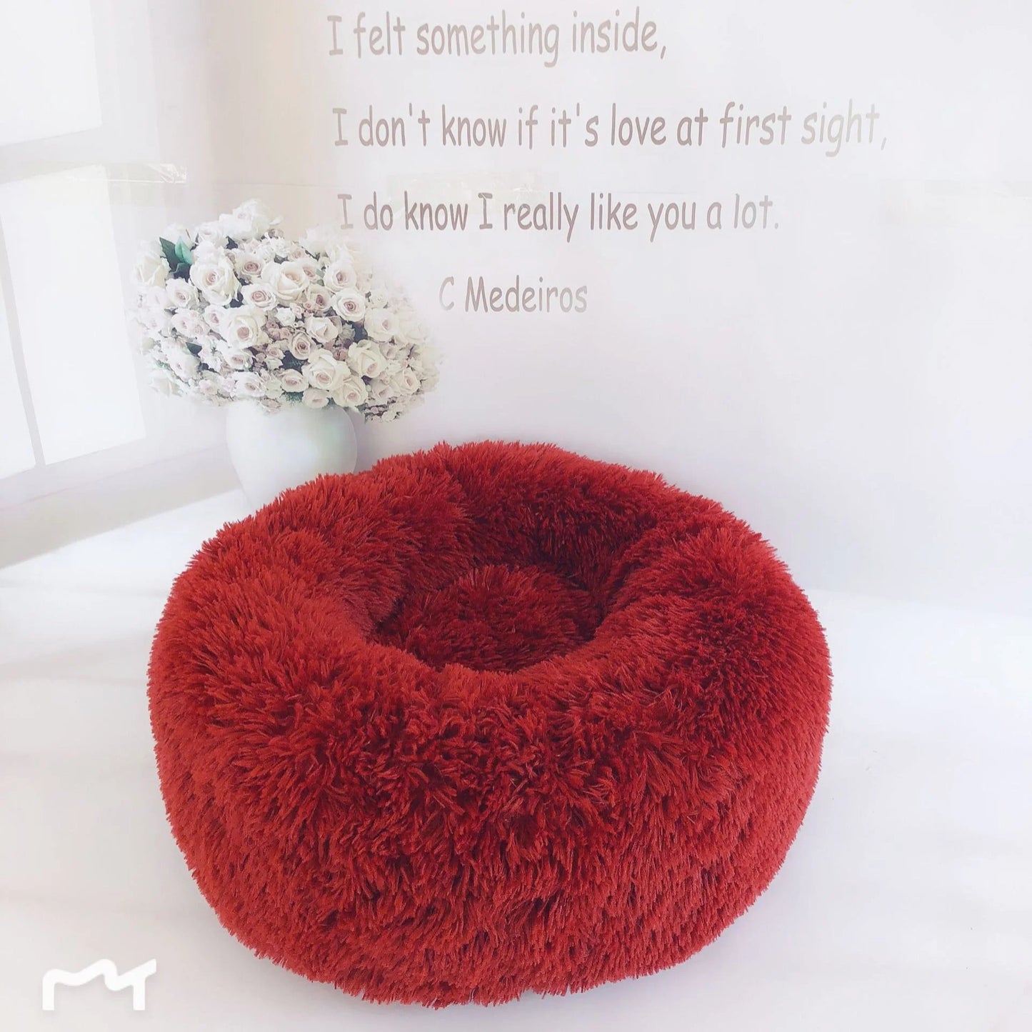 Cozy plush pet nest in various colors and sizes for ultimate pet comfort