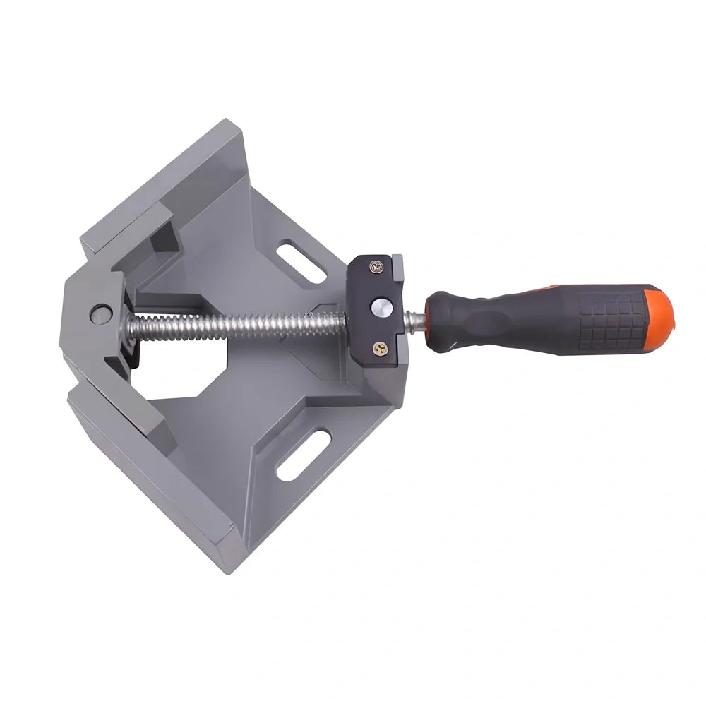Corner Perfecter 90-degree right angle clamp with adjustable jaws and chrome-plated rods