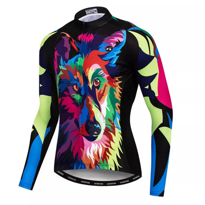 Long Sleeve Cycling Jersey in various colors and sizes for optimal performance